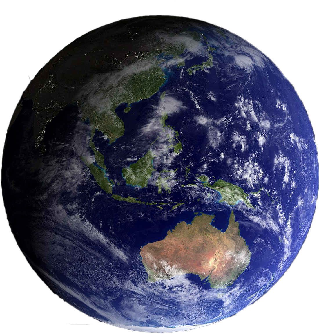 Earth Simple Rework - Australia From Space Nasa (1600x1200), Png Download