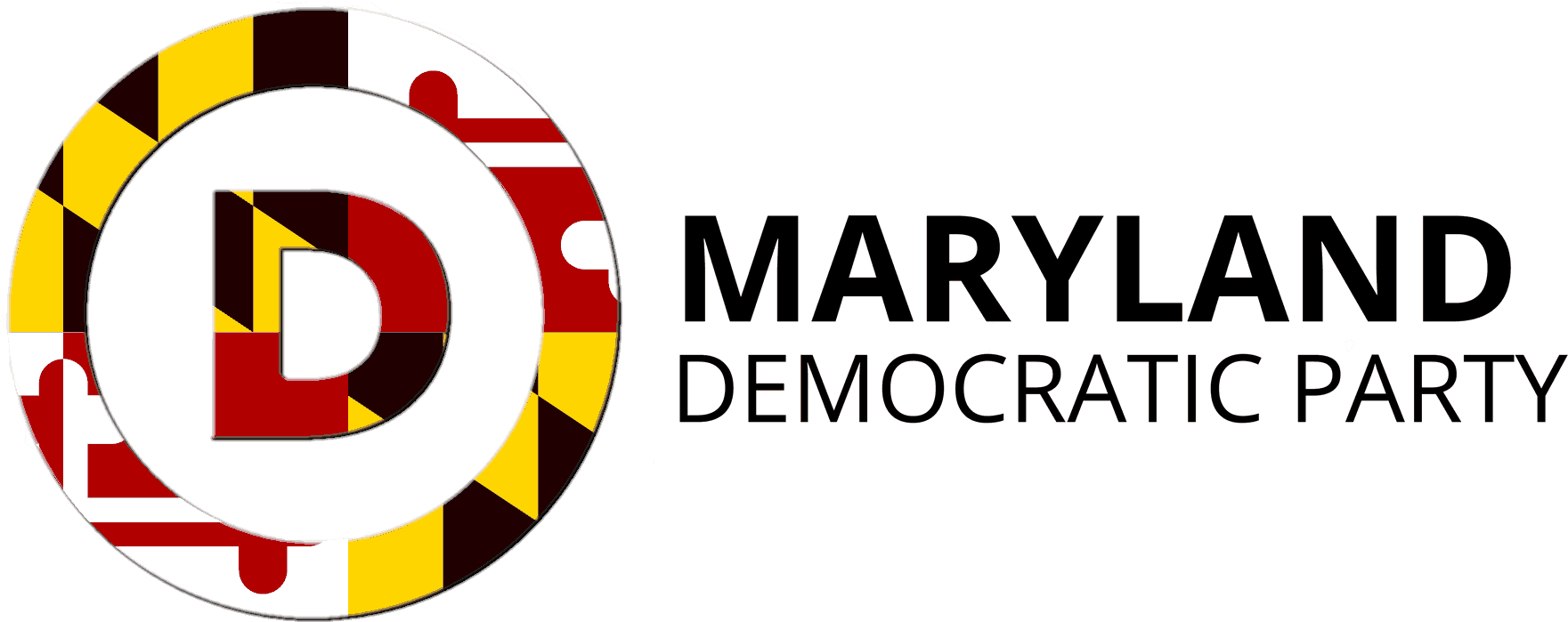 Maryland Democratic Party - Vote For The Democrats Maryland Sign (1781x722), Png Download