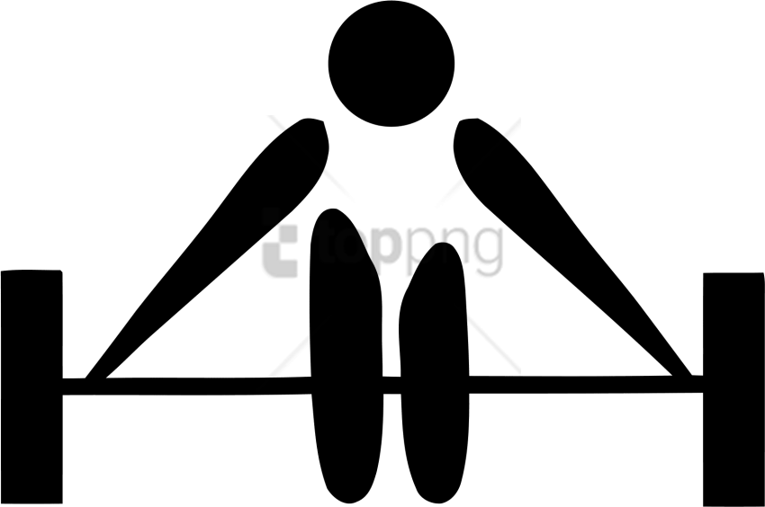 Free Png Olympic Weightlifting Symbol Png Image With - Weight Lifting Symbol (850x564), Png Download