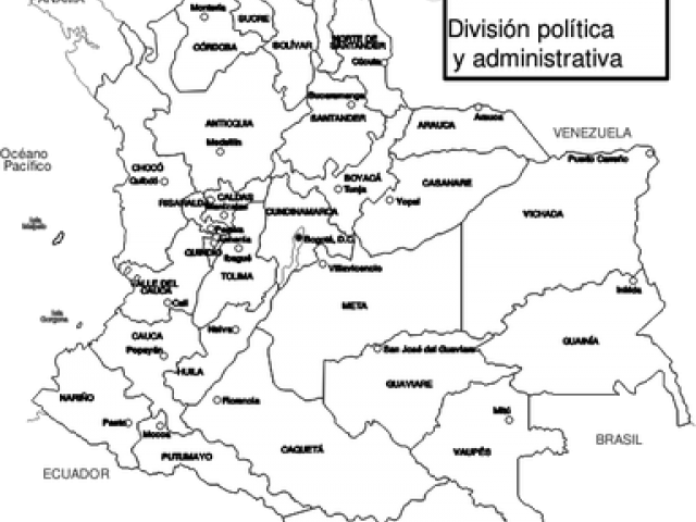 Outline Of Colombia Bogota (640x480), Png Download