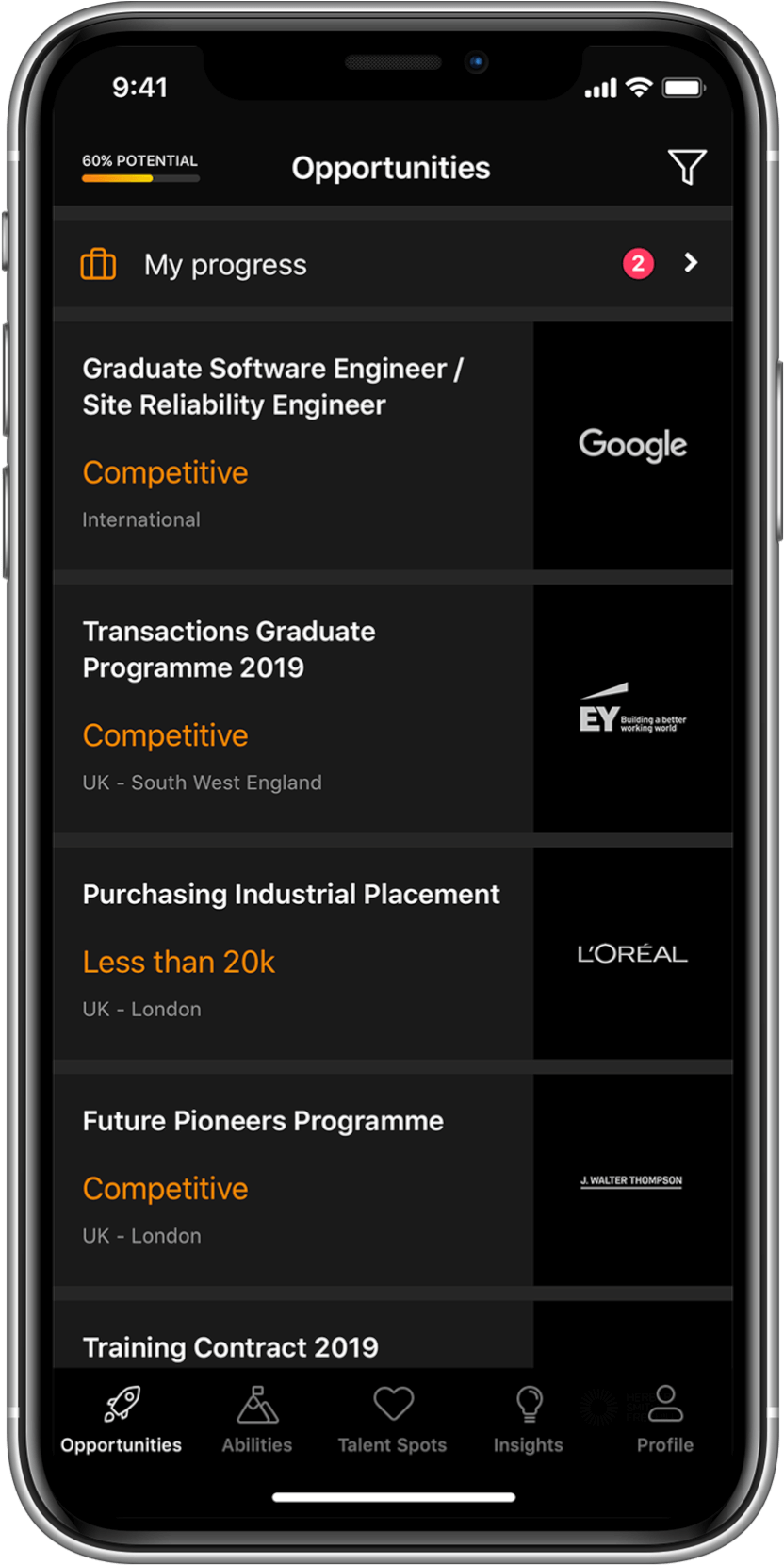 Blank Template Opportunities Tab On Debut - Canary Mail Ios (1024x1807), Png Download