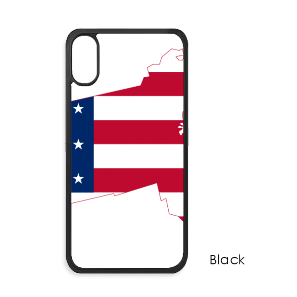 Massachusetts Usa Map Stars Stripes Flag - Mobile Phone Case (600x600), Png Download