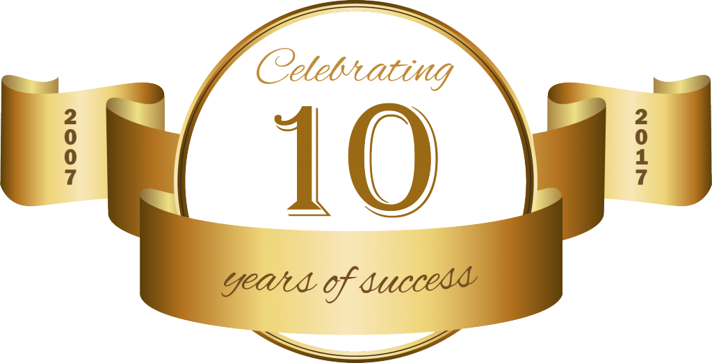 To Our Loyal, Committed And Passionate Team Of Amazing - Celebrating 10 Years Of Success (1024x523), Png Download