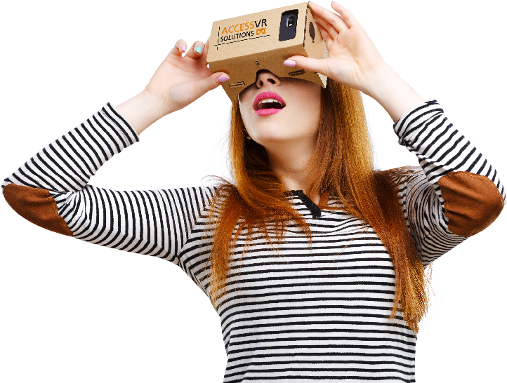 B2b Virtual Reality - Girl (810x593), Png Download