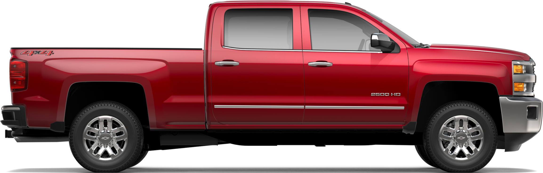 2018 Silverado 2500 Red (2500x1000), Png Download