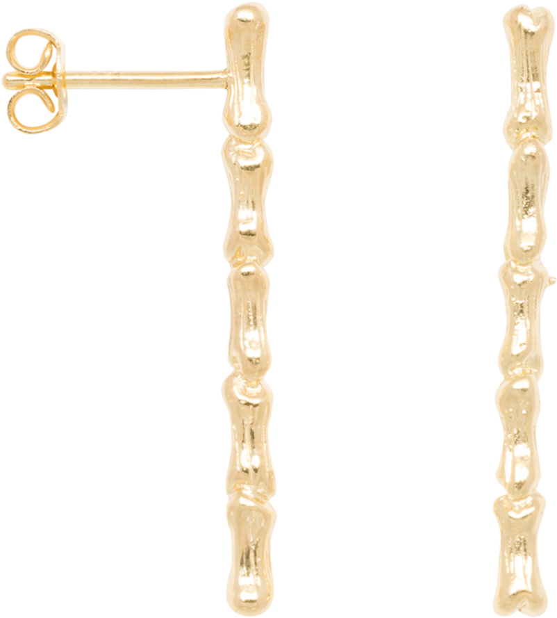 Bones Stud - Earrings (1665x1800), Png Download