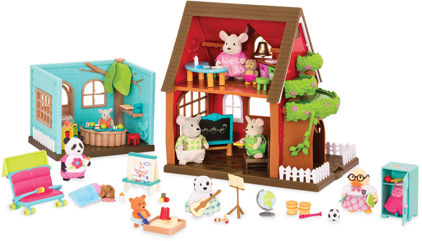 School Housetm & Accessories - Li L Woodzeez School (900x660), Png Download