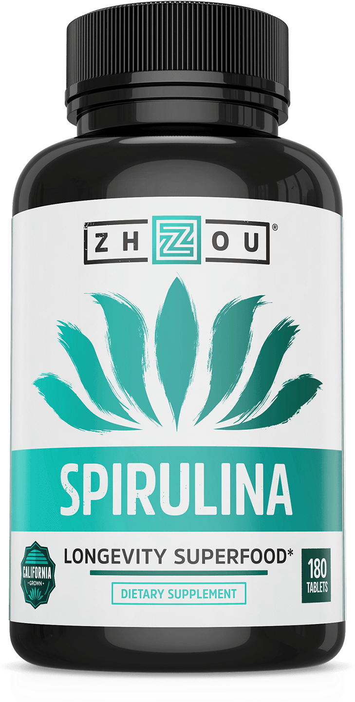 Highest Quality Spirulina From Zhou Nutrition - Zhou Thyroid Support (1500x1500), Png Download
