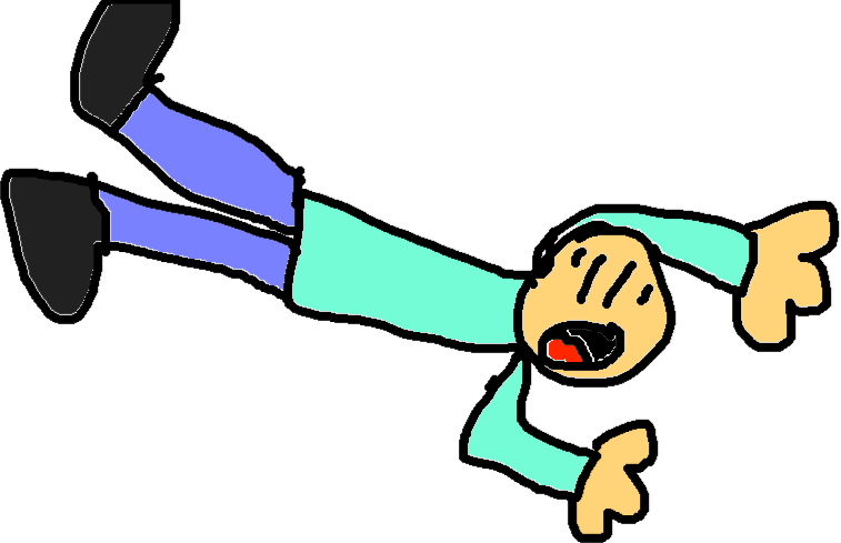 Scared Dude Person (757x489), Png Download