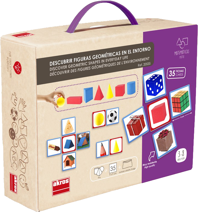 Akros Descubrir Figuras Geometricas Unidad - Caja De Secuencias Temporales (800x800), Png Download