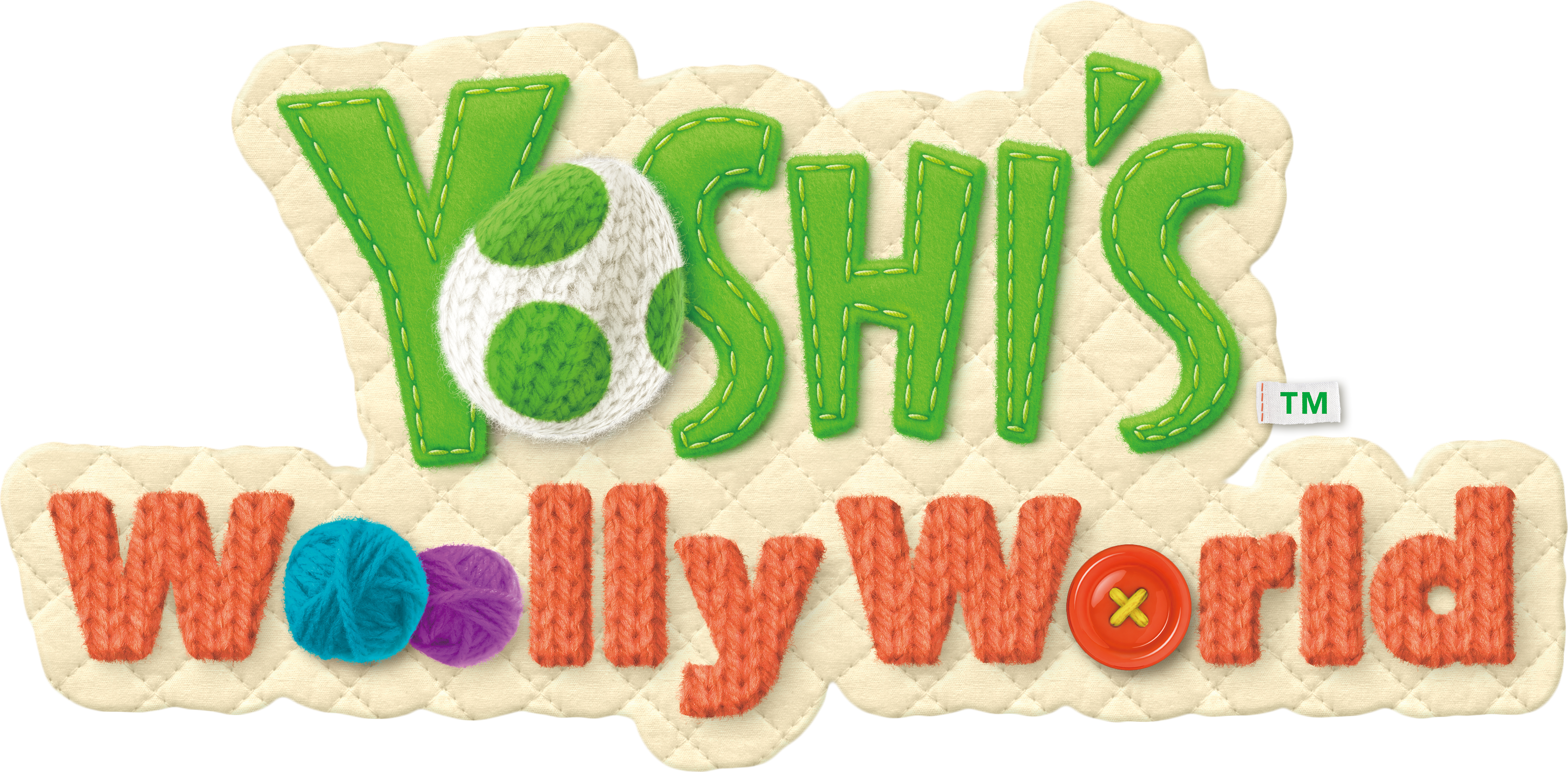 3285 X 1618 5 - Yoshi's Wooly World Logo (3285x1618), Png Download