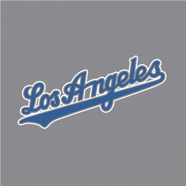 Los Angeles Dodgers Logo - Calligraphy (866x650), Png Download