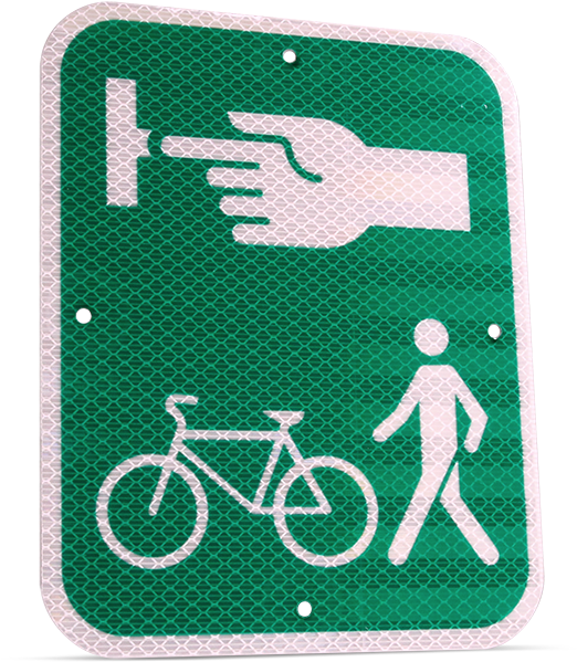 Pedestrian Button Visual Indicator - Emblem (1000x1000), Png Download