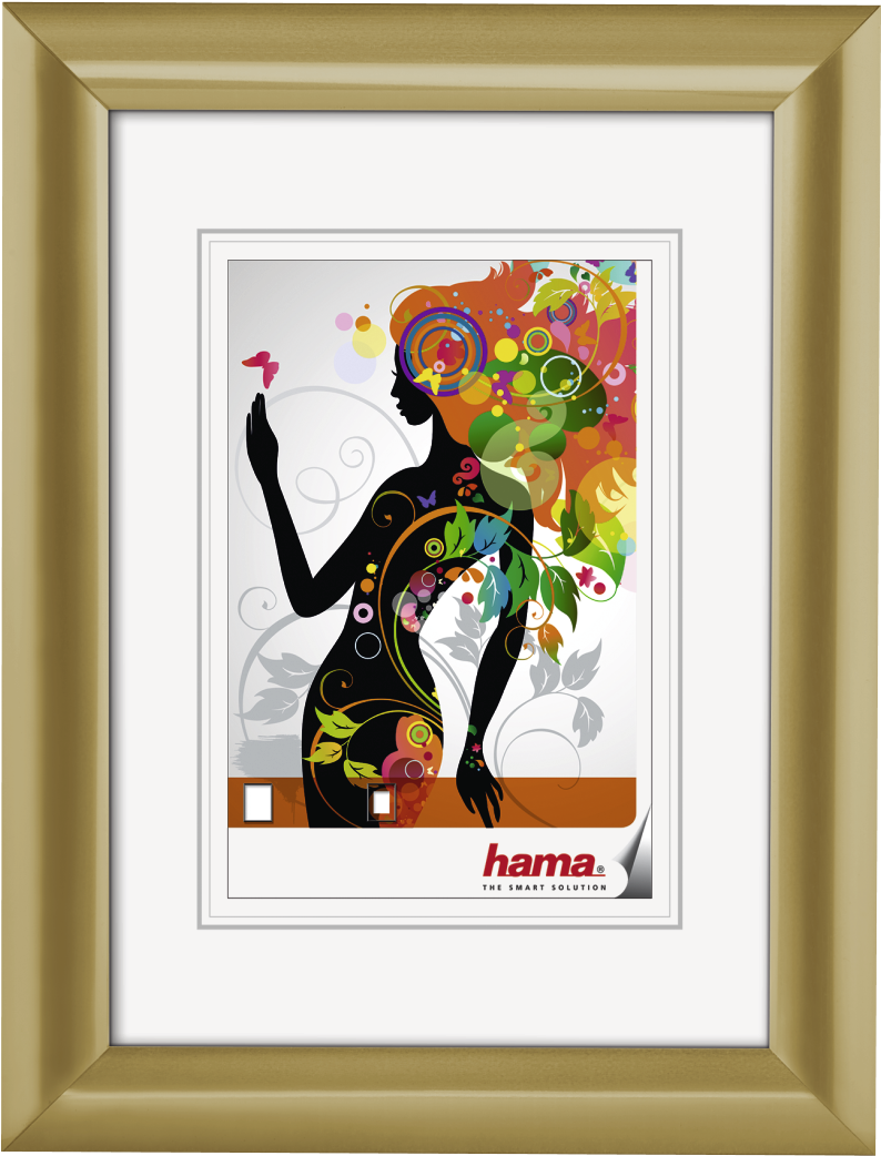 "malaga" Plastic Frame, Gold, 15 X 20 Cm - Vectorstock Mostbeautiful And Colorful Ladies (1100x1100), Png Download