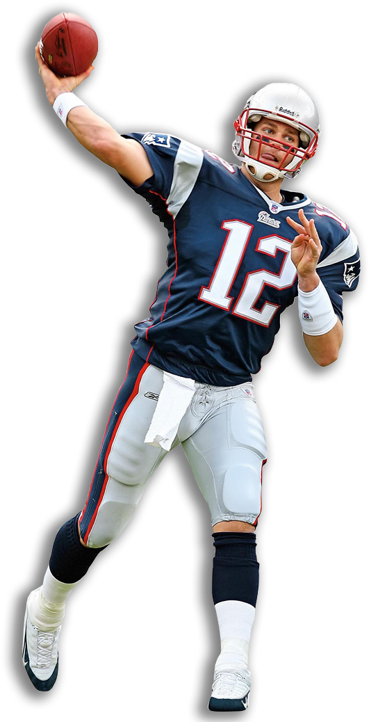 Wr - Julian Edelman - Wr - Brandin Cooks - Wr - Chris - Tom Brady White Background (573x1038), Png Download