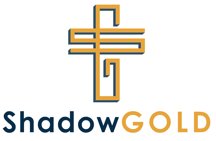 Shadow Gold - Cross (900x587), Png Download