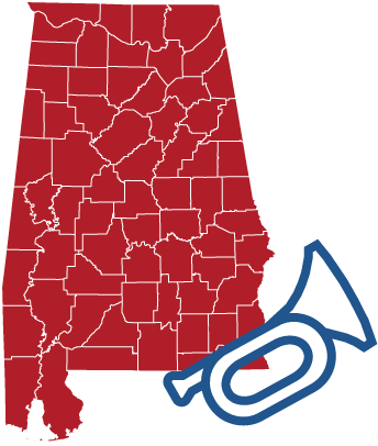 Wednesday - Map Of Alabama (672x460), Png Download
