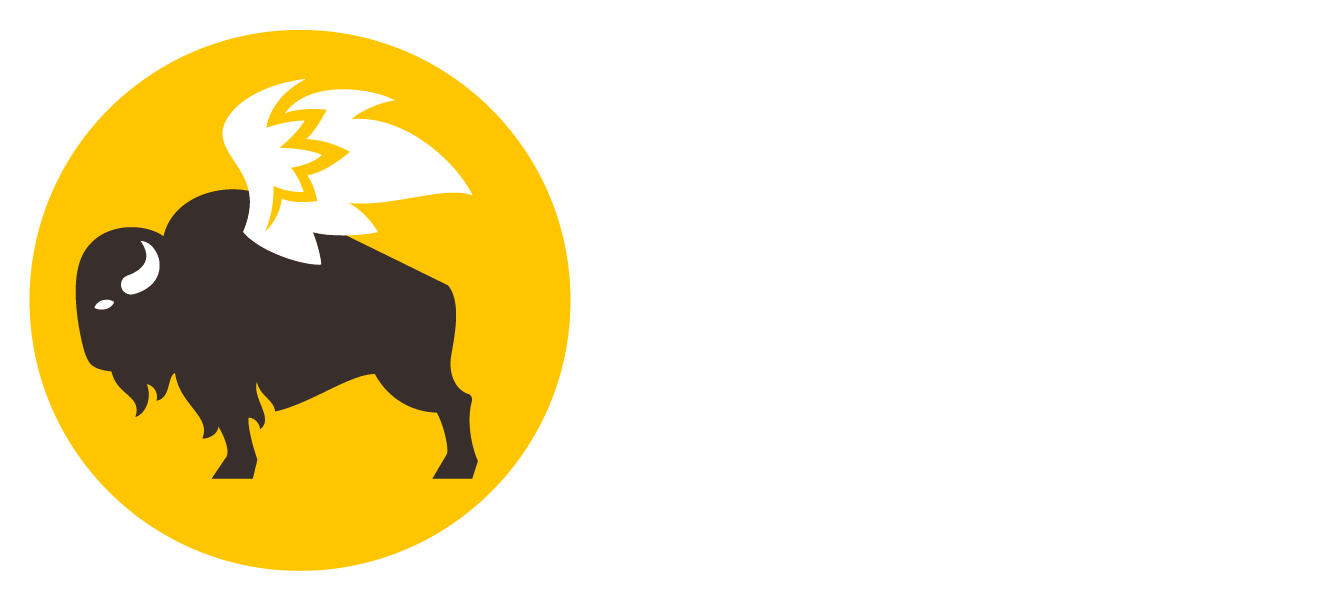 Purdue Northwest Campus Shop - Buffalo Wild Wings Logo White (1327x601), Png Download