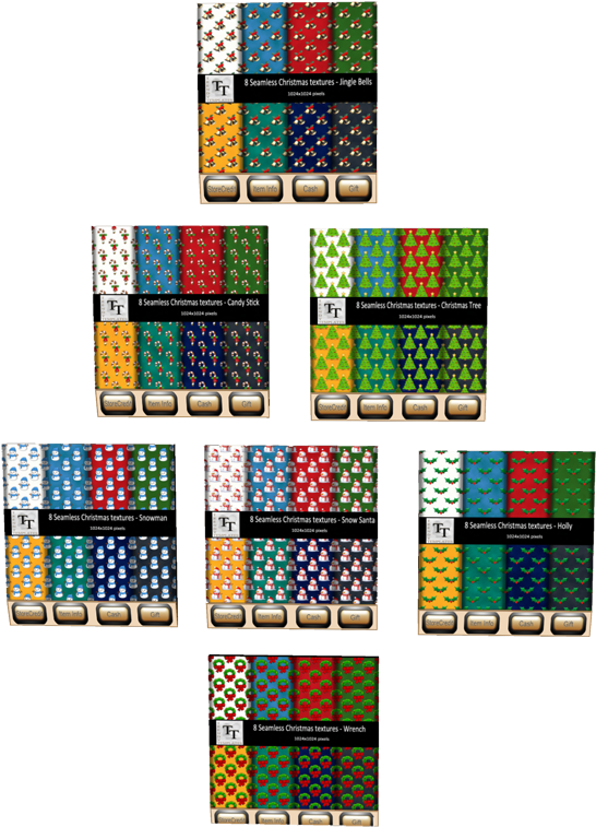 Today I Have Been Creating 7 Packs Of Seamless Christmas - Games (663x800), Png Download