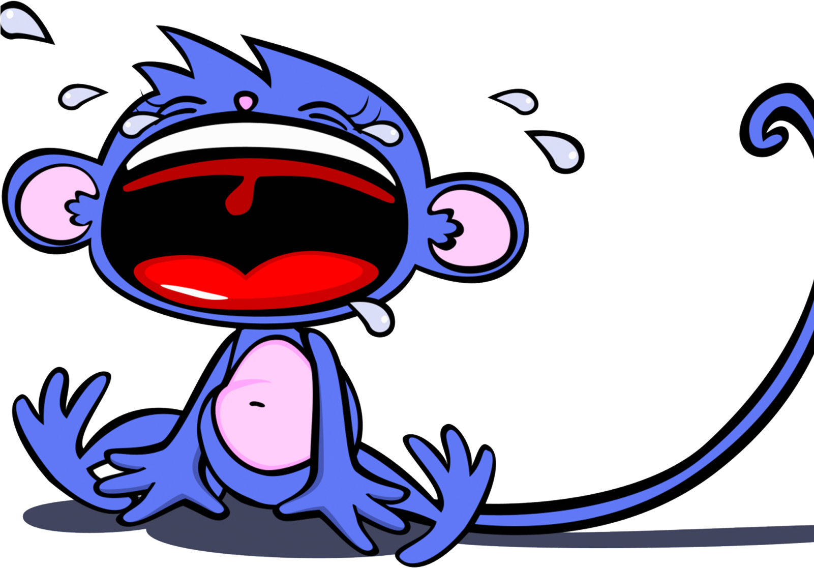 Transparent Cartoon Sad Monkey (1600x1200), Png Download