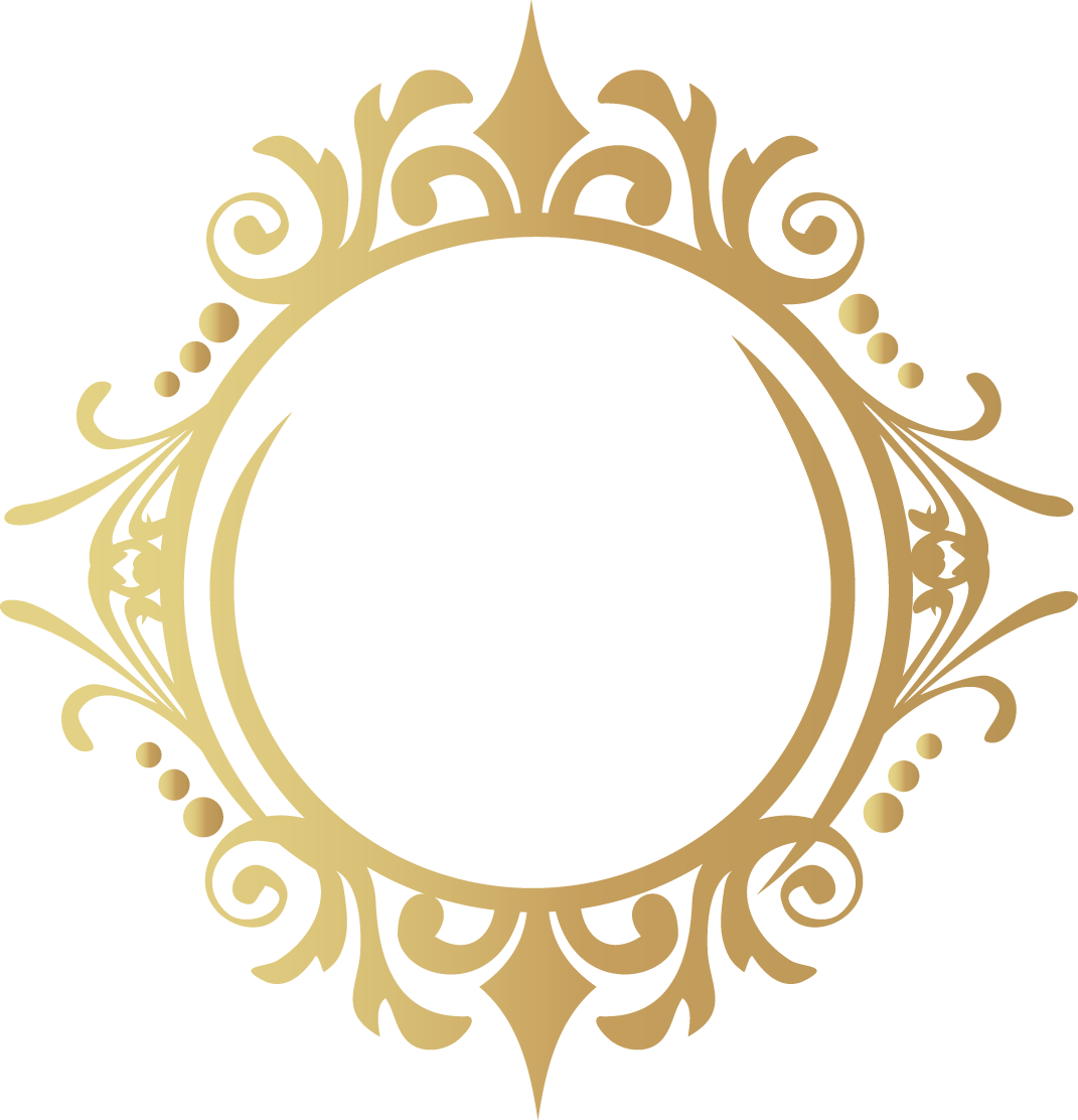 Designer Gold Frame Services Design Interior Clipart - Golden Circle Design Png (1071x1112), Png Download