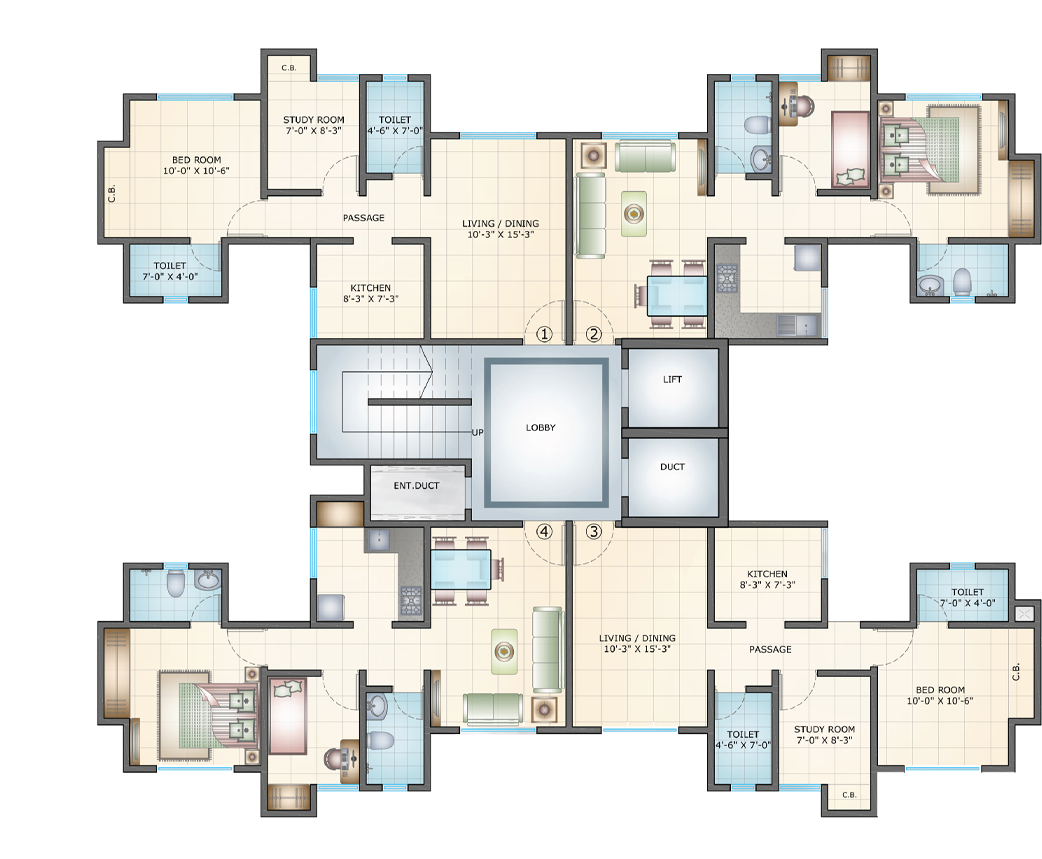 Amenities - Floor Plan (1920x884), Png Download