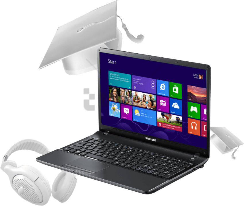 Free Png Samsung Laptop Png Png Image With Transparent - Computers From Different Generations (850x718), Png Download