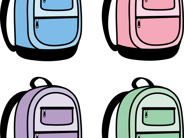 Book Bag Clipart - Back Pack Clip Art (640x480), Png Download