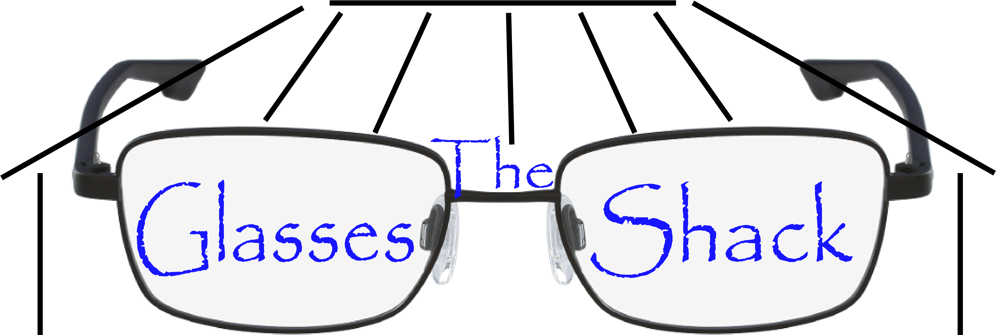 The Glasses Shack (4654x2000), Png Download
