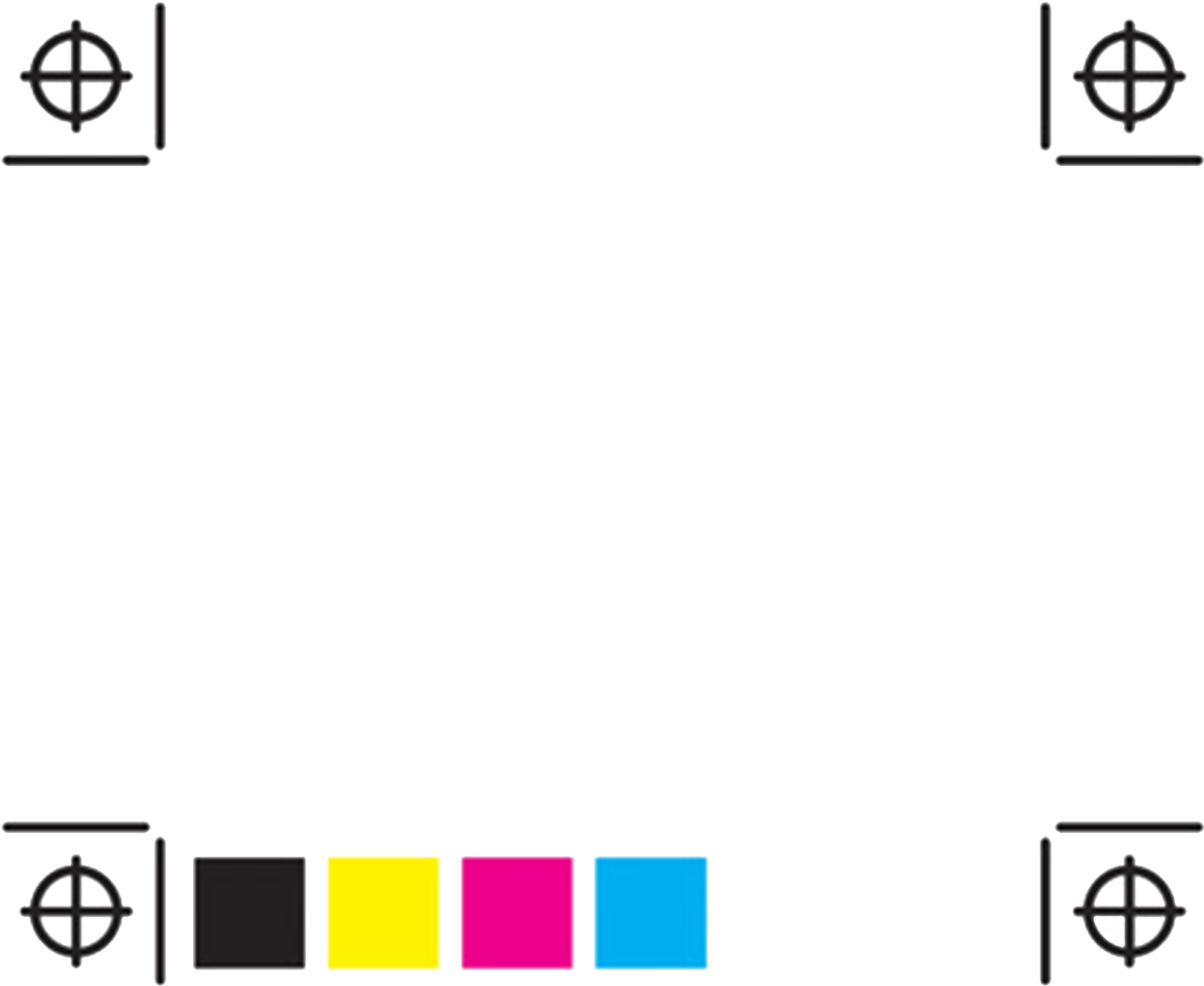 Crops - Cmyk Registration Marks (2048x2048), Png Download