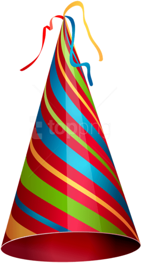 Free Png Download Colorful Party Hat Transparent Png - Transparent Background Party Hat Png (480x887), Png Download