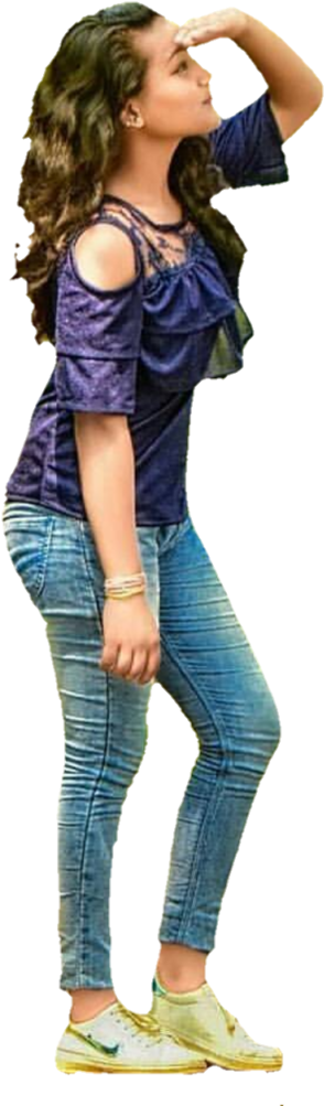 Second Method To Download Girls Png Images - Indian Girl Png For Picsart (407x1024), Png Download