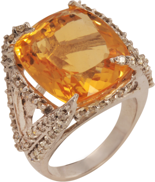 Suvarna Diamond Topaz Gold Rings Jewelry Jewellery - Pre-engagement Ring (600x600), Png Download