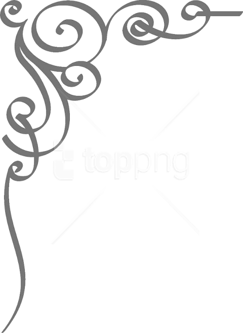 Free Png Wedding Invitation Border Image Png Images - Corner Of Paper Designs (480x657), Png Download