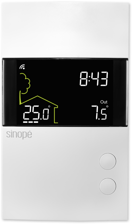 Smart Floor Heating Thermostat 3600 W Zigbee - Zigbe Thermostat (793x809), Png Download