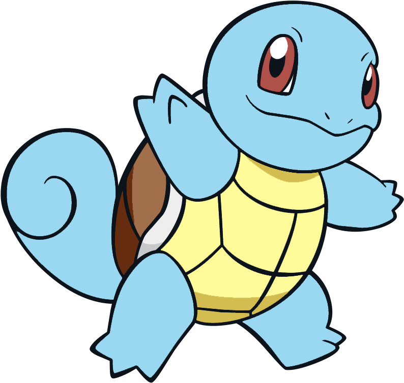 Tiny Turtle Pokemon Squirtle Hides In Its Shell For - Pokemon Squirtle Coloring Page (800x770), Png Download