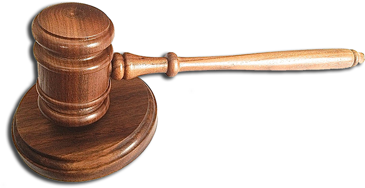 Gavel And Block (792x432), Png Download