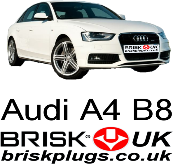 Audi A4 B7 Rs S4 Spark Plugs 05-09 Brisk Performance - Executive Car (600x600), Png Download