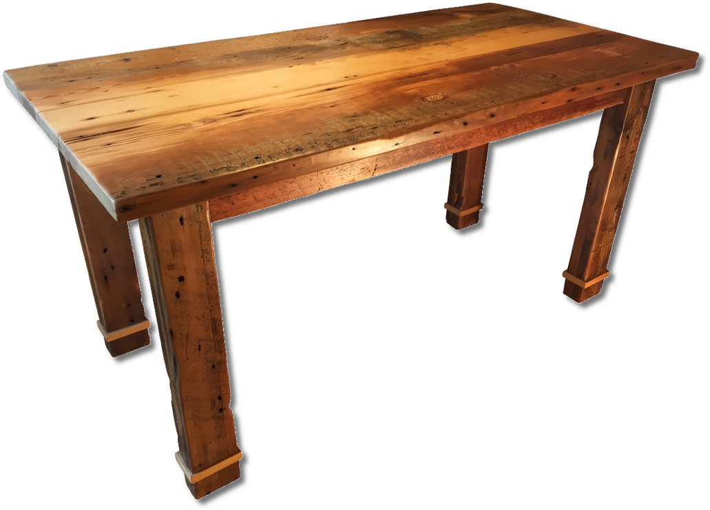 Reclaimed Wood Counter Height Table - Coffee Table (1067x800), Png Download