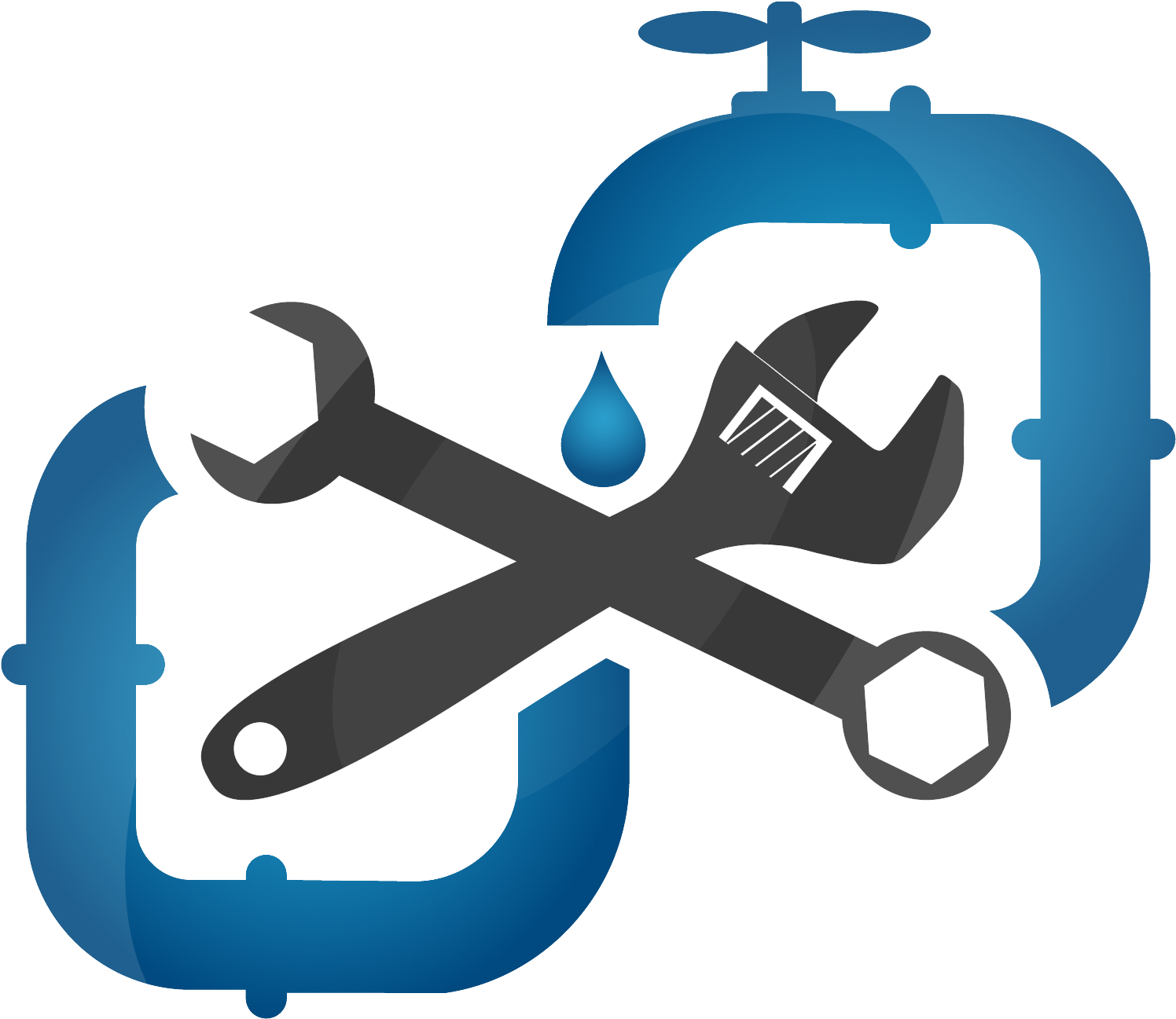 Clip Art Plumbing Hvac General Contractor Business - Plumbing Png (1538x1342), Png Download