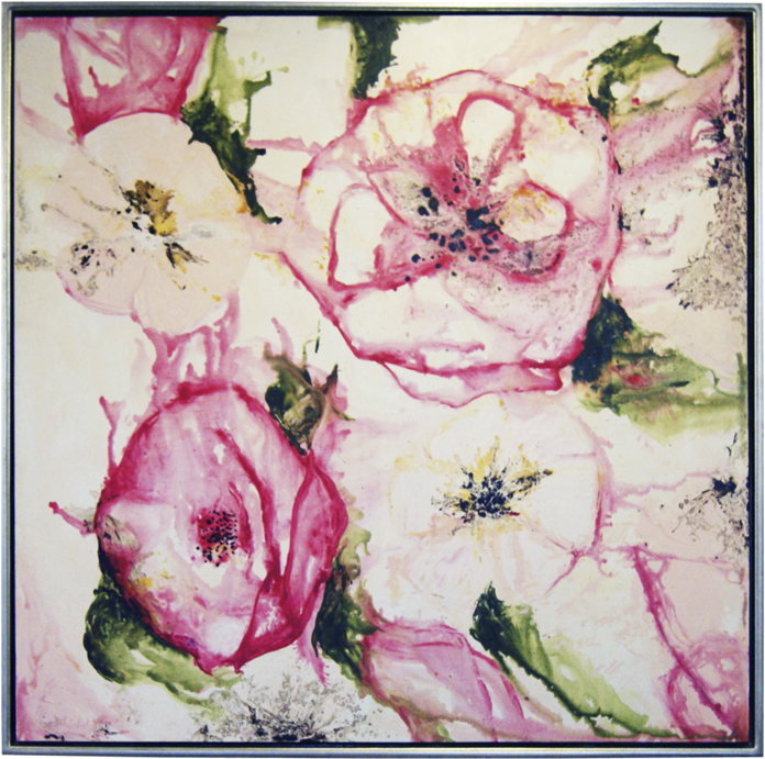 Flowat Cuadro Con Técnica Acuarela - Garden Roses (1024x1024), Png Download