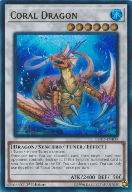 Out Of Stock Lehd-enb38 - Coral Dragon Yugioh (800x800), Png Download