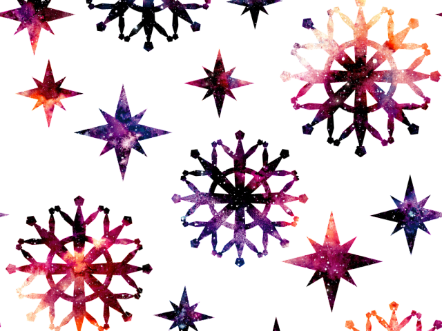 Drawn Snowflake Transparent Background - Transparent Watercolor Snowflakes (640x480), Png Download