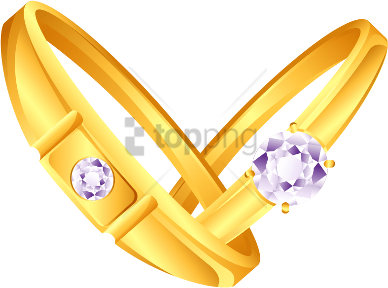 Free Png Diamond Wedding Rings Png Png Image With Transparent - Engagement Ring Png File (850x643), Png Download