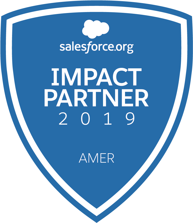 Org Impact Partner Badge - Salesforce Impact Partner 2018 (1000x1000), Png Download