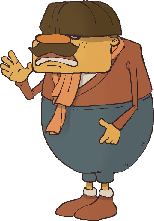 Stachenscarfen - Professor Layton Stachenscarfen (545x785), Png Download