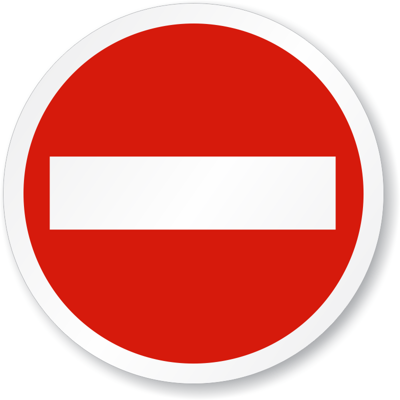 Do Not Enter Sign Png (800x800), Png Download