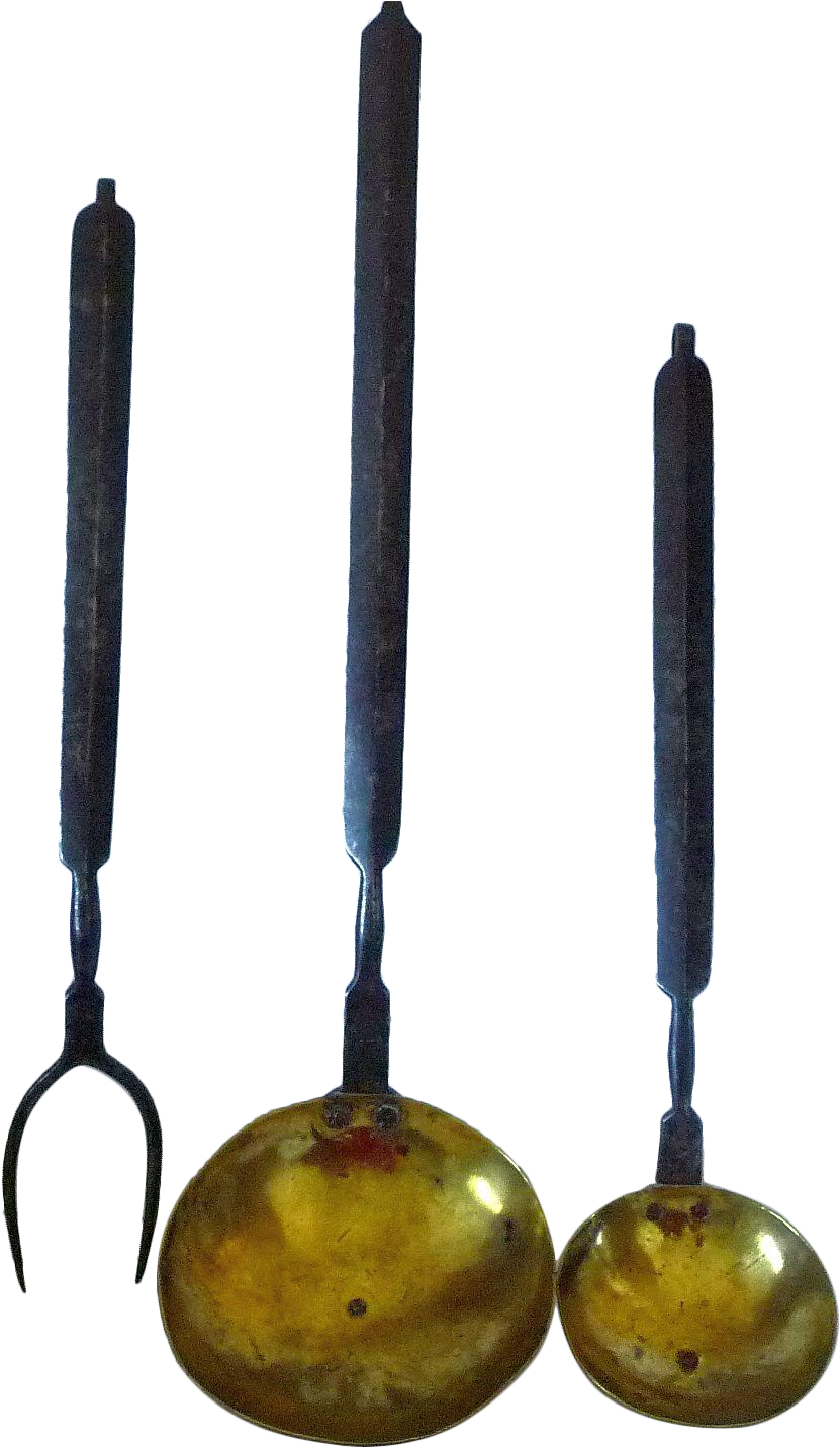 Set 3 Matched 19th Century Fireplace Cooking Utensils - Metalworking Hand Tool (1431x1431), Png Download