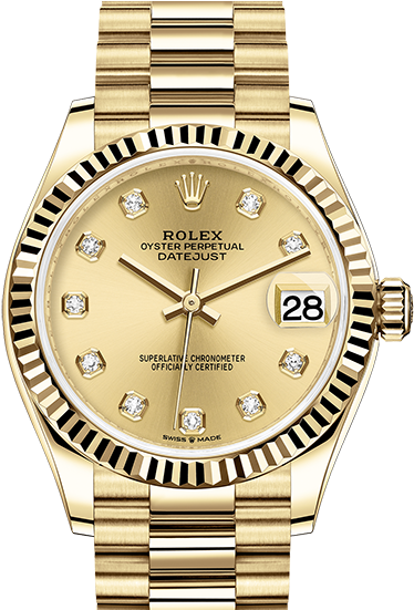 Rolex Datejust Yellow Gold M278278-0009 - Rolex 278278 (840x550), Png Download