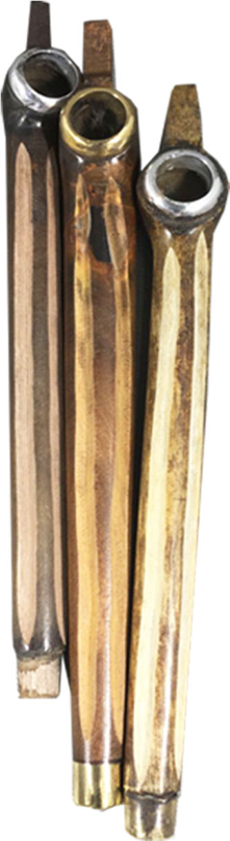 5″ Wooden Smoking Pipe - Brass (1250x1398), Png Download